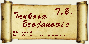 Tankosa Brojanović vizit kartica